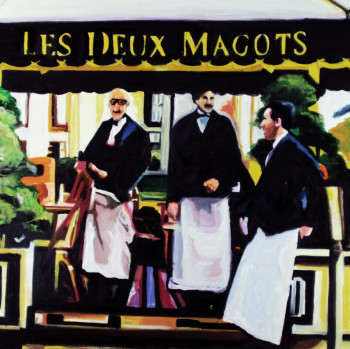 Zeitgenössisches Werk mit dem Titel « les deux magots », Erstellt von CLOTILDE NADEL