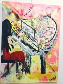 Zeitgenössisches Werk mit dem Titel « Le piano », Erstellt von JOANNA LOUVET