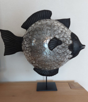 Zeitgenössisches Werk mit dem Titel « le poisson », Erstellt von COLETTE GUENEE