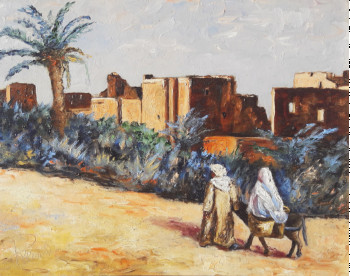 Zeitgenössisches Werk mit dem Titel « En allant aux souks », Erstellt von PATRICK LEMIERE