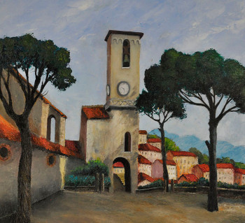 Zeitgenössisches Werk mit dem Titel « Place de la castre cannes », Erstellt von MARC LEJEUNE