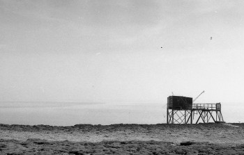 Zeitgenössisches Werk mit dem Titel « Carrelets à l'Ile Madame », Erstellt von CASSANDRE