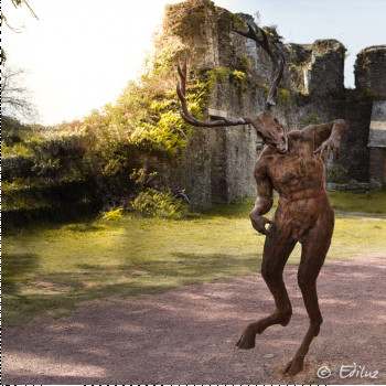 Zeitgenössisches Werk mit dem Titel « CERNUNNOS 2 », Erstellt von KERE DALI