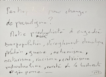 Zeitgenössisches Werk mit dem Titel « Fin d’un monde ou pas ? », Erstellt von NICOLAS D