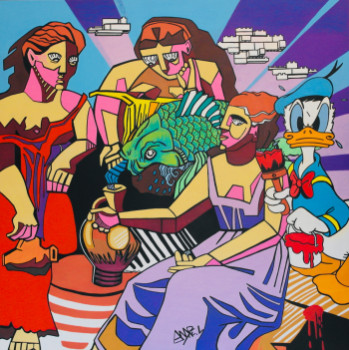 Zeitgenössisches Werk mit dem Titel « Flagrant délit », Erstellt von POP ART LY