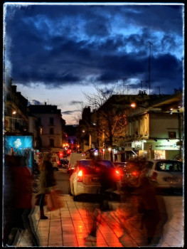 Zeitgenössisches Werk mit dem Titel « De nuit et de lumières », Erstellt von NOURDINE TARKANY