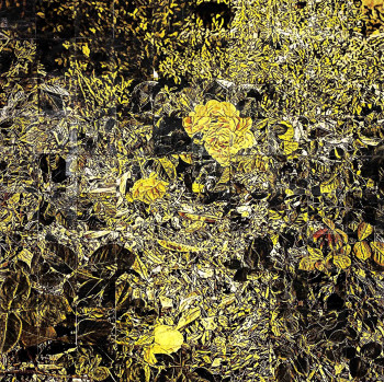 Zeitgenössisches Werk mit dem Titel « Destructuring in yellow », Erstellt von ALAIN CABOT