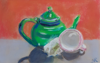 Zeitgenössisches Werk mit dem Titel « There is always time for tea », Erstellt von SARAH REED