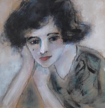 Zeitgenössisches Werk mit dem Titel « Colette », Erstellt von DENISE LOUIN-LECOEUR