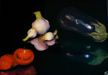 Zeitgenössisches Werk mit dem Titel « Légumes 3. », Erstellt von FRANCIS RIANCHO