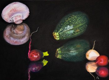 Zeitgenössisches Werk mit dem Titel « Légumes 4 », Erstellt von FRANCIS RIANCHO