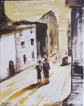 Zeitgenössisches Werk mit dem Titel « Rues du vieux Lviv », Erstellt von KOZAR