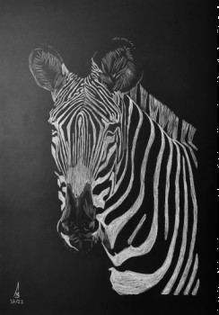 Zeitgenössisches Werk mit dem Titel « Zebre », Erstellt von OLIVIER ARTZ