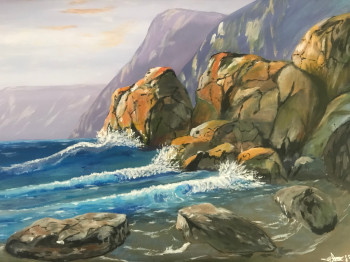 Zeitgenössisches Werk mit dem Titel « la mer », Erstellt von HESSE