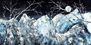 Zeitgenössisches Werk mit dem Titel « Nuit d'hiver », Erstellt von ANNE ROBIN