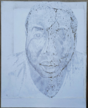 Zeitgenössisches Werk mit dem Titel « Portrait de Michel Zecler - Portrait of Michel Zecler », Erstellt von LAWRENCE