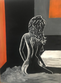 Zeitgenössisches Werk mit dem Titel « femme nue », Erstellt von HESSE