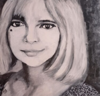 Zeitgenössisches Werk mit dem Titel « Un air de France Gall », Erstellt von BRIGI'ART