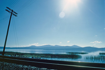 Zeitgenössisches Werk mit dem Titel « Rail sur le fleuve », Erstellt von ALINE TAIEB