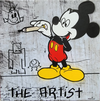 Zeitgenössisches Werk mit dem Titel « "Mickey The Artist" », Erstellt von MHY ART'S