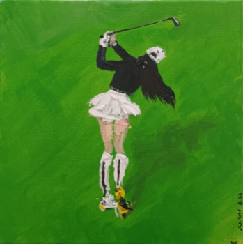 Zeitgenössisches Werk mit dem Titel « Golfeuse M. », Erstellt von JOëLLE DE LACANAU (KEHAL)