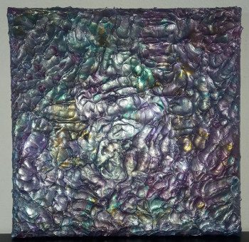 Zeitgenössisches Werk mit dem Titel « Metallic Mountain », Erstellt von VELVET OF ART