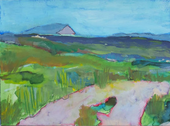 Zeitgenössisches Werk mit dem Titel « Paysage à la Sainte-Victoire », Erstellt von BONNEAU-MARRON