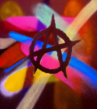 Zeitgenössisches Werk mit dem Titel « Colorful Anarchy », Erstellt von SKYK