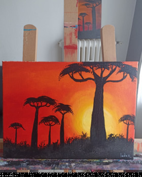 Zeitgenössisches Werk mit dem Titel « BAOBAB », Erstellt von LUDAX