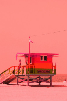 Zeitgenössisches Werk mit dem Titel « Venice Beach in Pink 2019/2023 », Erstellt von RéGY