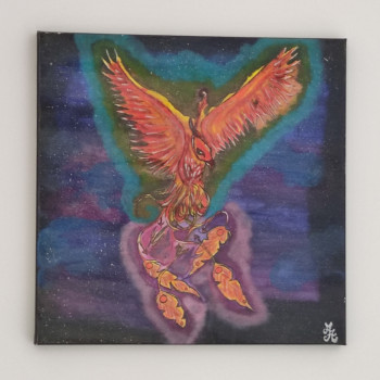 Zeitgenössisches Werk mit dem Titel « Phoenix », Erstellt von ARTISTE.AA