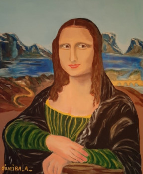 Zeitgenössisches Werk mit dem Titel « Mi Mona Lisa », Erstellt von SILVEIRA ANTOINE