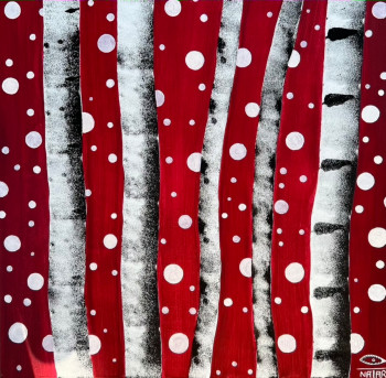 Zeitgenössisches Werk mit dem Titel « A la manière de Yayoi Kusuma », Erstellt von NATAR