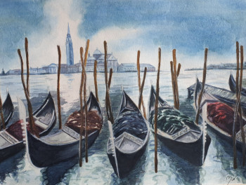 Zeitgenössisches Werk mit dem Titel « San Giorgio Maggiore », Erstellt von MIO