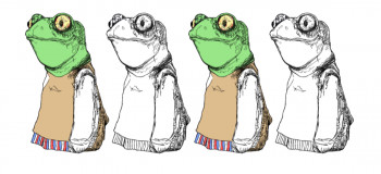 Zeitgenössisches Werk mit dem Titel « Grenouille », Erstellt von RAI