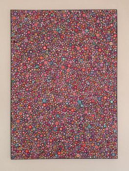 Zeitgenössisches Werk mit dem Titel « Psychedelic dots », Erstellt von MALISU