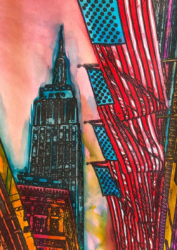 Zeitgenössisches Werk mit dem Titel « Empire State Building », Erstellt von ERIC ERIC