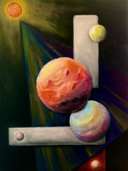 Zeitgenössisches Werk mit dem Titel « Pluto System », Erstellt von PASCAL HERVE