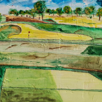 Zeitgenössisches Werk mit dem Titel « Golf 5 », Erstellt von JULIEN ABSTRAIT