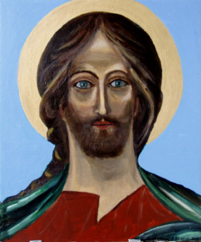 Zeitgenössisches Werk mit dem Titel « Christ », Erstellt von ANDRé FEODOROFF