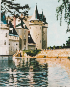 Zeitgenössisches Werk mit dem Titel « Chateau de Sully », Erstellt von ANDRé FEODOROFF