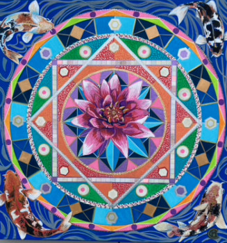 Mandala au lotus et carpes koi Auf der ARTactif-Website