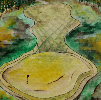 Zeitgenössisches Werk mit dem Titel « Golf 8 », Erstellt von JULIEN ABSTRAIT