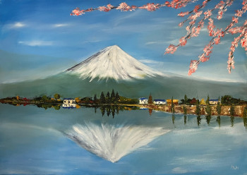 Zeitgenössisches Werk mit dem Titel « LE MONT FUJI », Erstellt von JEAN PIERRE SALLE