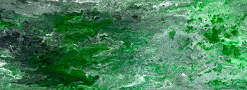 Zeitgenössisches Werk mit dem Titel « Green Liquid », Erstellt von ROMROS