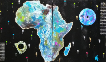 Zeitgenössisches Werk mit dem Titel « Africa », Erstellt von ANNE ROBIN