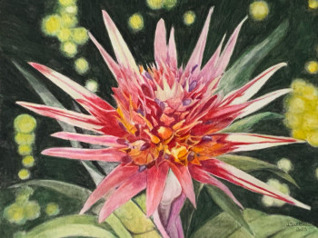 Zeitgenössisches Werk mit dem Titel « FLEUR D’ANANAS », Erstellt von JACQUES TAFFOREAU