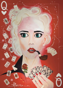 Zeitgenössisches Werk mit dem Titel « POKER QUEEN », Erstellt von VALéRIE V.