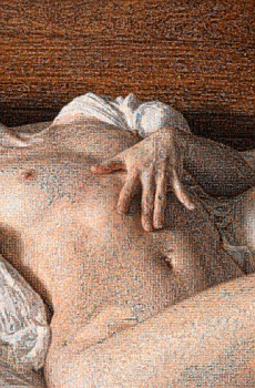 Zeitgenössisches Werk mit dem Titel « Mosaique - Main sensuelle », Erstellt von CHRIS RADFORD