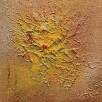 Zeitgenössisches Werk mit dem Titel « Peinture abstraite acrylique Vent solaire », Erstellt von JULIEN ABSTRAIT